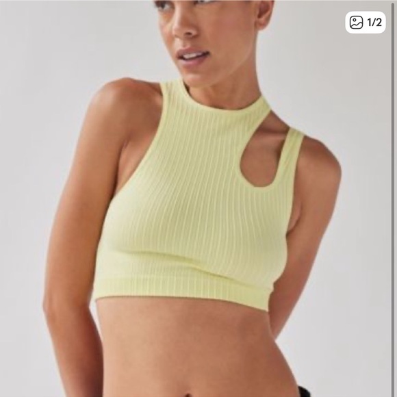 Urban Outfitters Seamless Yellow Ribbed Tank - Picture 4 of 4
